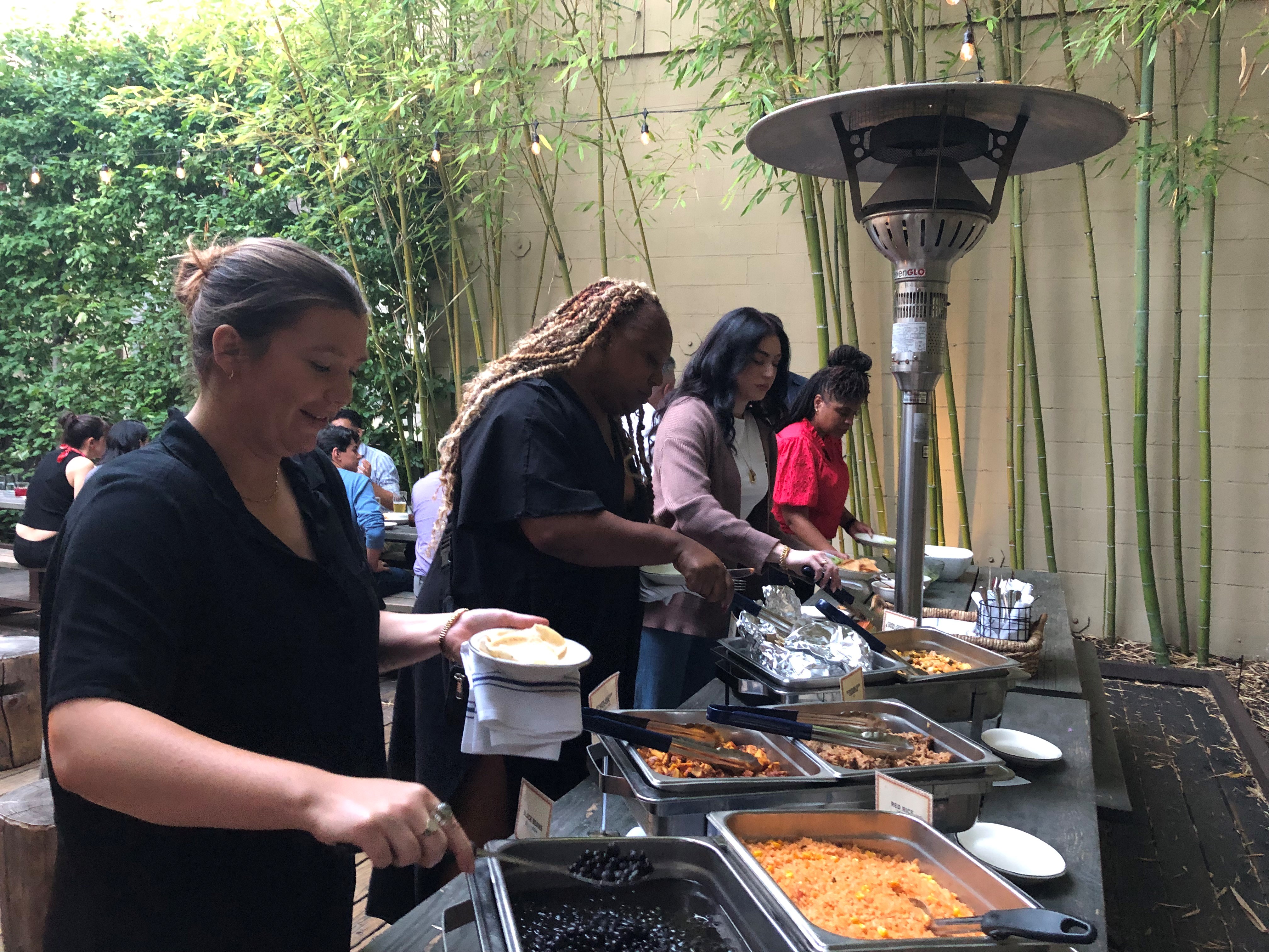 Trainees attending dinner for the CHRP Pre-Conference Symposium
